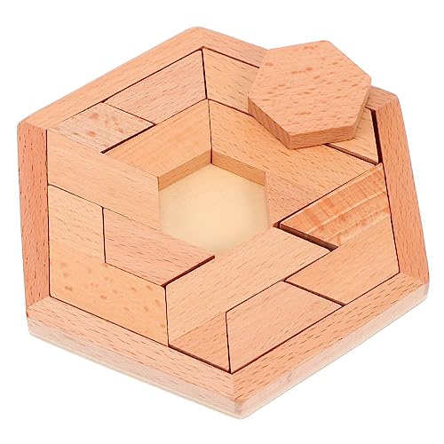 minkissy 1Satz Tangram Puzzle Pädagogisches Holzspielzeug für Kleinkinder Kreativität Problemlösungsfähigkeiten und für Schulanfang von minkissy