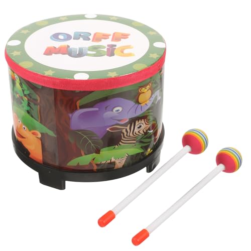 minkissy 1Satz Trommel Musikinstrument für Farbige Percussion mit Stöcken Geeignet für Jahr Fördert Hand Augen Koordination und Kreativität zu Geburtstag von minkissy
