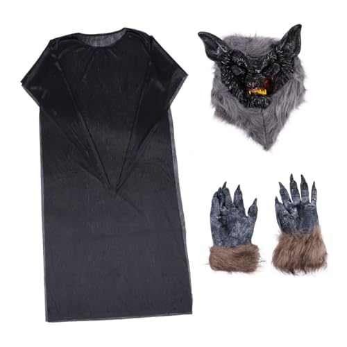 minkissy 1Satz Wolfsmaske Geisteranzug für Erwachsenen Cosplay Hochwertige Halloween Requisiten für Party Bühnenauftritte Verschiedenen Farben von minkissy