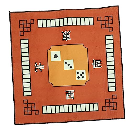 minkissy 1Stück Domino Spielmatte aus Geräuschreduzierende rutschfeste Tischdecke für Mahjong und Kartenspiele Einsetzbar Pflegeleicht Kaffeefarben von minkissy