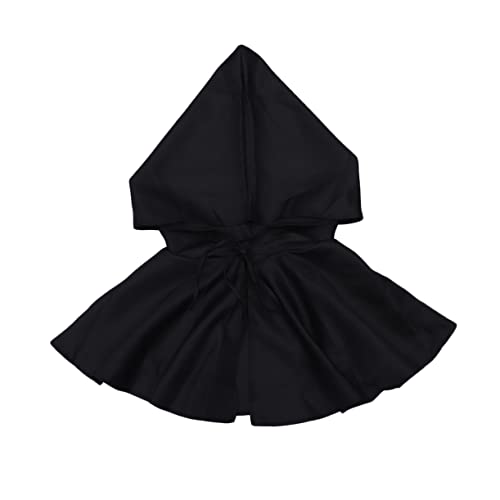 minkissy 1Stück Halloween Umhang für Erwachsene Schwarzer Kapuzenumhang Cosplay Kostüm für Halloween Partys Vielseitig Einsetzbar Einfach zu Bühnenaufführungen von minkissy