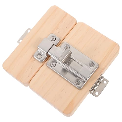 minkissy 1Stück Montessori Busy Board Holzspielzeug Türriegel DIY Zubehör für Sensorisches Handmotorik und Koordination minkissy 1Stück Montessori Busy Board Holzspielzeug Türriegel DIY Zubehör für Sensorisches Handmotorik und Koordination von minkissy