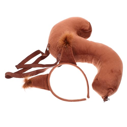 minkissy 1satz Eichhörnchen Kostümset Mit Ohr-stirnband Und Für Tier-cosplay Für Karneval Halloween Und Partys Weichem Material Angenehmer Tragekomfort von minkissy