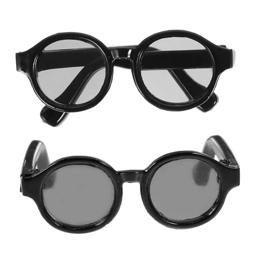 minkissy 2 Paare Dekorative Puppenbrillen Mini Sonnenbrillen für Puppen Eyeglasses für Kreative DIY Projekte und Puppenhaus Deko Schwarz minkissy 2 Paare Dekorative Puppenbrillen Mini Sonnenbrillen für Puppen Eyeglasses für Kreative DIY Projekte und Puppenhaus Deko Schwarz von minkissy