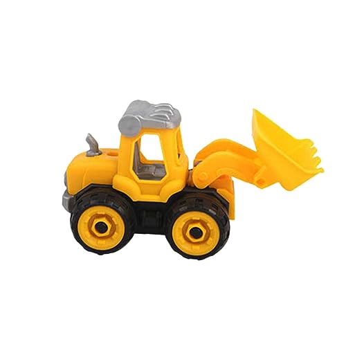 minkissy 2 STÜCK Teiliges DIY Baustellenfahrzeug Bunte Kunststoff Baumaschinen Spielzeuge Lernspielzeug zur Praktischer Fähigkeiten und Intelligenz Sicher und Kinderfreundlich Bagger und von minkissy