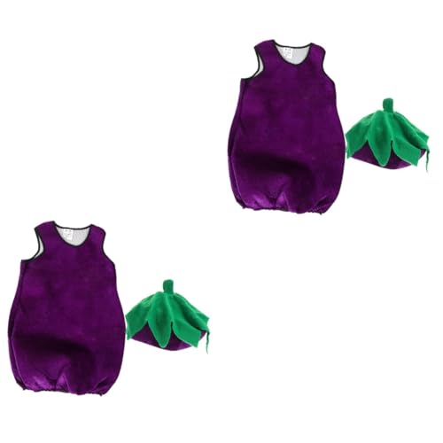 minkissy 2 Sätze Auberginenstyling -Leistungskostüm lustig Cosplay-Kleidung Gemüsekostüm für Cosplay-Requisite für Cosplay-Kostüm für Stoff Violett minkissy 2 Sätze Auberginenstyling -Leistungskostüm lustig Cosplay-Kleidung Gemüsekostüm für Cosplay-Requisite für Cosplay-Kostüm für Stoff Violett von minkissy