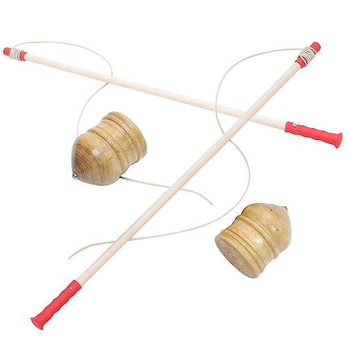 minkissy 2 Sätze Holz Traditionell Gyro mit Stab Kinderspielzeug für Koordination und Fitness Langlebiges Pädagogisch minkissy 2 Sätze Holz Traditionell Gyro mit Stab Kinderspielzeug für Koordination und Fitness Langlebiges Pädagogisch von minkissy