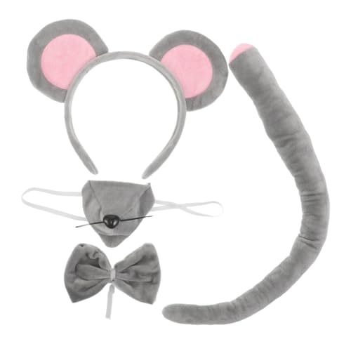 minkissy 2 Sätze Maus Kostüm Set mit Realistischen Details Süßem Maus Ohr Haarreif Nasen -accessoires Wiederverwendbar für Halloween und Karneval Tierkostüm minkissy 2 Sätze Maus Kostüm Set mit Realistischen Details Süßem Maus Ohr Haarreif Nasen -accessoires Wiederverwendbar für Halloween und Karneval Tierkostüm von minkissy