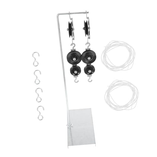 minkissy 2 Sätze Metall Pulley Block mit Stabiler Halterung für Physikunterricht Einzel und Doppelrolle für Kooperative Experimente Sekundarstufe Lehrmittel für Mechanikunterricht minkissy 2 Sätze Metall Pulley Block mit Stabiler Halterung für Physikunterricht Einzel und Doppelrolle für Kooperative Experimente Sekundarstufe Lehrmittel für Mechanikunterricht von minkissy