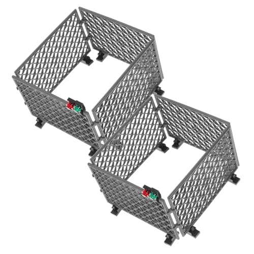 minkissy 2 Sätze Militärisches Schutznetz Bausatz aus Robustem Kunststoff DIY Sandtisch Zubehör für Miniatur Zaun Modelle für Kreative Kriegsspiel Szenen von minkissy