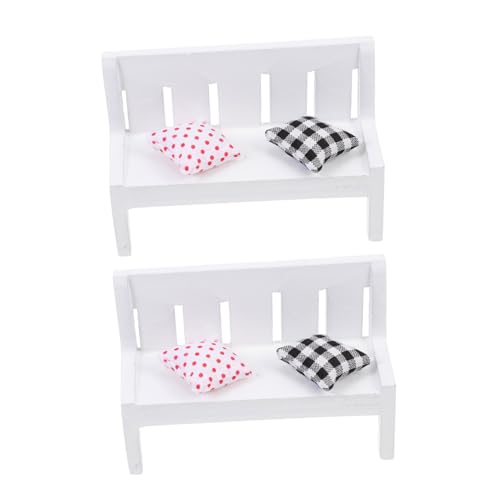 minkissy 2 Sätze Miniatur Bank Modell Weiß mit Kissen Realistische Mini Möbel Dekoration für Puppenhaus Micro Landschafts Szene Feine Handwerkskunst Langlebig minkissy 2 Sätze Miniatur Bank Modell Weiß mit Kissen Realistische Mini Möbel Dekoration für Puppenhaus Micro Landschafts Szene Feine Handwerkskunst Langlebig von minkissy