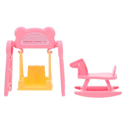 minkissy 2 Sätze Miniatur Schaukelsessel und Schaukelpferd für Puppenhaus Kreatives für Langlebige Miniaturmöbel und Zubehör für Rollenspiele Rosa minkissy 2 Sätze Miniatur Schaukelsessel und Schaukelpferd für Puppenhaus Kreatives für Langlebige Miniaturmöbel und Zubehör für Rollenspiele Rosa von minkissy