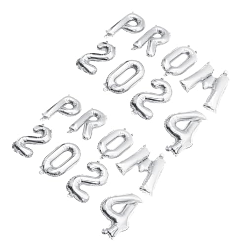 minkissy 2 Sätze Prom Graduation Party Ballons aus Aluminiumfolie Festival Deko Silber Metallic Folienballons für Wand Tisch Fotorequisiten minkissy 2 Sätze Prom Graduation Party Ballons aus Aluminiumfolie Festival Deko Silber Metallic Folienballons für Wand Tisch Fotorequisiten von minkissy