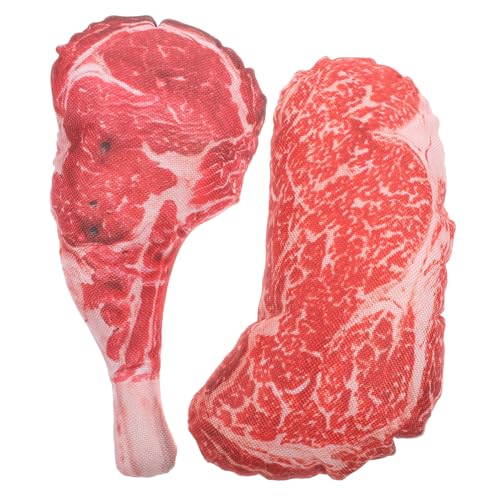 minkissy 2 Sätze Realistisches Künstliches Steak Modell Dekoration für Fotografie und Szenen Täuschend Echtes Steak Deko Element für Zuhause oder Gastronomie minkissy 2 Sätze Realistisches Künstliches Steak Modell Dekoration für Fotografie und Szenen Täuschend Echtes Steak Deko Element für Zuhause oder Gastronomie von minkissy