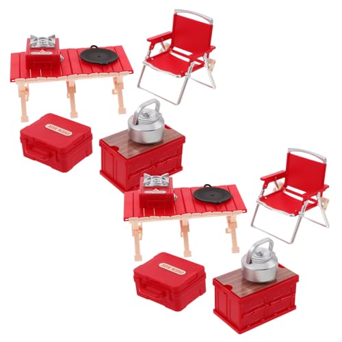 minkissy 2 Sätze Teiliges Camping Set mit Faltbaren Stühlen Tragbarem Picknicktisch und Mini Kocher für Drinnen und Draußen für Rollenspiele und Naturerkundungen minkissy 2 Sätze Teiliges Camping Set mit Faltbaren Stühlen Tragbarem Picknicktisch und Mini Kocher für Drinnen und Draußen für Rollenspiele und Naturerkundungen von minkissy