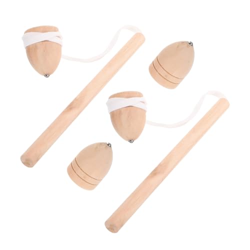 minkissy 2 Sätze Traditionelles Holzkreisel mit Peitsche Langlebige Holzspielzeuge Klassisches Gyro Party Mitgebsel für Kindergeburtstag und Outdoor Spaßerlebnis von minkissy