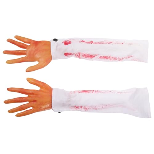 minkissy 2 Stck Teiliges Halloween Deko Set mit Künstlichen Blutigen Realistische Leichte Fake Hände für Gruselpartys Cosplay und Halloween Requisiten Vielseitig Einsetzbar und minkissy 2 Stck Teiliges Halloween Deko Set mit Künstlichen Blutigen Realistische Leichte Fake Hände für Gruselpartys Cosplay und Halloween Requisiten Vielseitig Einsetzbar und von minkissy