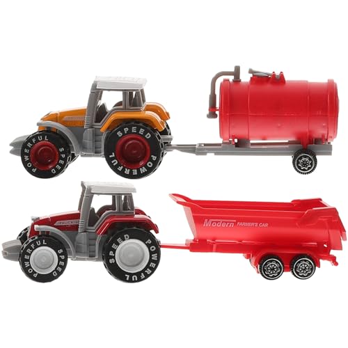 minkissy Spielzeug Satz für Jungen 2 Stücke Kunststoff LKW Spielzeug Autos Lebensechte Modelle für Kleinkinder Kippmulden für Kreative Rollenspiele von minkissy