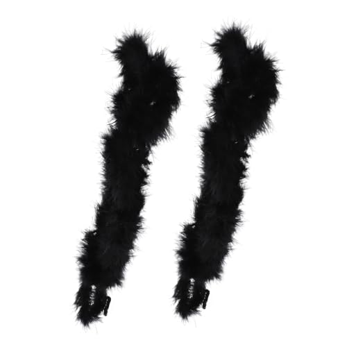 minkissy 2 Stück Dekorative für Federstreifen Festliche Federboa Kostüm Party Truthahn Flauschige Boa hoch Federboa für DIY Federboas selber Machen Truthahnfedern Black minkissy 2 Stück Dekorative für Federstreifen Festliche Federboa Kostüm Party Truthahn Flauschige Boa hoch Federboa für DIY Federboas selber Machen Truthahnfedern Black von minkissy