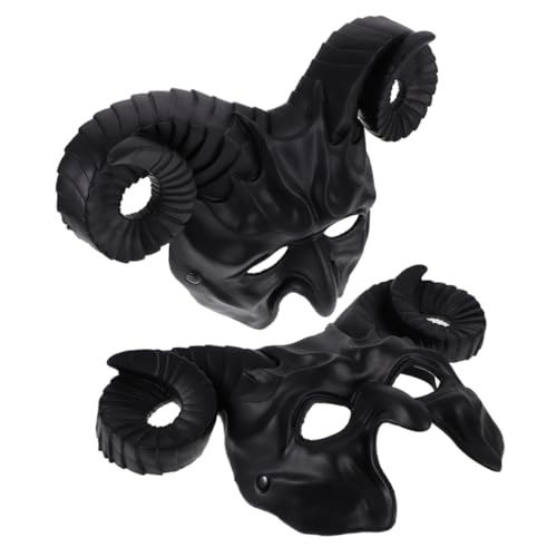 minkissy 2 Stück Einzigartige Tier Halbtagsmaske für Maskenball und Halloween Feiern Bequeme Cosplay Requisite für Festivals und Themenpartys von minkissy