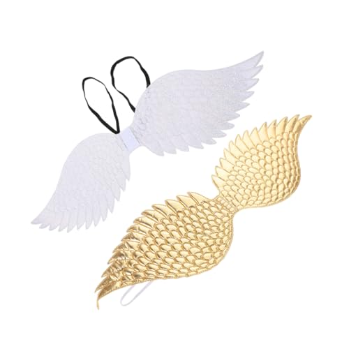 minkissy 2 Stück Engelsflügel für Ankleiden engel kostüm zubehör Halloween-Kostüme für Mädchen Kinderflügel Engelskostüm für Mädchen Engel Kostüm Maskenflügel Feenflügel Stoff minkissy 2 Stück Engelsflügel für Ankleiden engel kostüm zubehör Halloween-Kostüme für Mädchen Kinderflügel Engelskostüm für Mädchen Engel Kostüm Maskenflügel Feenflügel Stoff von minkissy