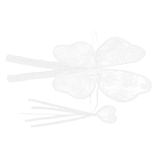 minkissy 2 Stück Feenstab-set Aus Spitze Märchenkostüm Prinzessinnen Zauberstab Selber Machen Fee Kostüm Für Damen Halloween-fee-kostüm Schmetterlingsflügel Anziehen Weiß Tuch minkissy 2 Stück Feenstab-set Aus Spitze Märchenkostüm Prinzessinnen Zauberstab Selber Machen Fee Kostüm Für Damen Halloween-fee-kostüm Schmetterlingsflügel Anziehen Weiß Tuch von minkissy