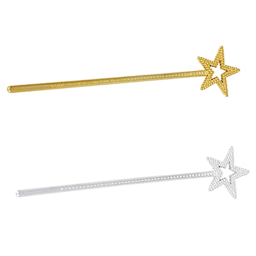 minkissy 2 Stück Feenstäbe Goldene und Silberne Stern Zauberstäbe für Cosplay Requisiten für Mädchen für Partys und Bastelprojekte minkissy 2 Stück Feenstäbe Goldene und Silberne Stern Zauberstäbe für Cosplay Requisiten für Mädchen für Partys und Bastelprojekte von minkissy