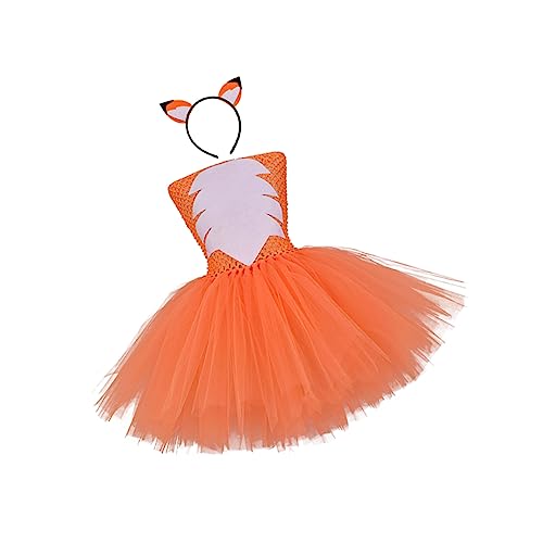 minkissy 2 Stück Fuchs-anziehset Kostüm Für Mädchen Kleid Cosplay-rock Für Mädchen Rock Mit Haarband minkissy 2 Stück Fuchs-anziehset Kostüm Für Mädchen Kleid Cosplay-rock Für Mädchen Rock Mit Haarband von minkissy