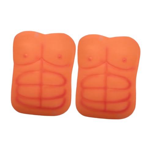 minkissy 2 Stück Gefälschte Realistische Männliche Brust Männer Muskelkostüme Body Build Top Gefälschte Muskelrequisiten Lustige Kostüme Für Erwachsene Männer Shaper Falsche Muskelbrust von minkissy