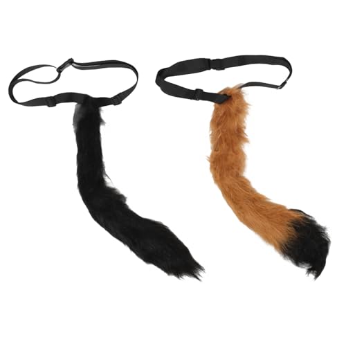 minkissy 2 Stück Gefälschte Tierschwänze Requisiten Fuchsschwanz Realistische Katzen Party Streich Cosplay Zubehör Foxy Furry Fox Für Faux Tails Kostüm Wolf Flauschige Grauer Katzenschwanz minkissy 2 Stück Gefälschte Tierschwänze Requisiten Fuchsschwanz Realistische Katzen Party Streich Cosplay Zubehör Foxy Furry Fox Für Faux Tails Kostüm Wolf Flauschige Grauer Katzenschwanz von minkissy