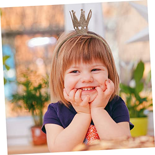 minkissy 2 Stück Glitzernde Haarreifen Kronen design Stirnbänder für Mädchen Leicht und Langlebig Geeignet für Geburtstag Karneval Party und Alltag von minkissy