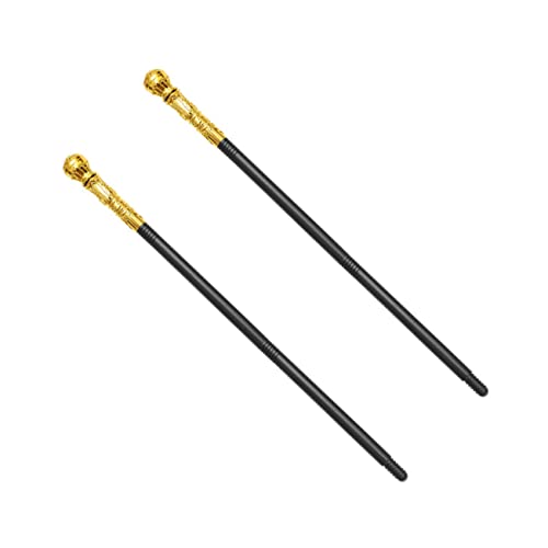 minkissy 2 Stück Goldene Glitzer König Scepter Dekorative Bühnenrequisiten für Halloween Kindergeburtstag Cosplay und Bühnenaufführungen von minkissy