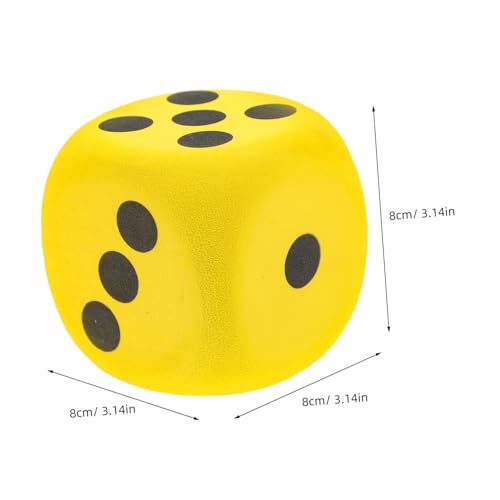 minkissy 2 Stück Große Eva Schaumstoffwürfel Bunt Abgerundet Leicht Vielseitig für Spiel Party und Familienfeier Kreative Spielrequisiten Robust und Sicher von minkissy