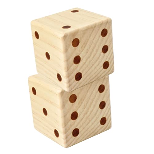 minkissy 2 Stück Große Holz Würfel für Partyspiele DIY Craft Würfel mit Abgerundeten Ecken für Brettspiele Leicht und Tragbar für und Außenbereich minkissy 2 Stück Große Holz Würfel für Partyspiele DIY Craft Würfel mit Abgerundeten Ecken für Brettspiele Leicht und Tragbar für und Außenbereich von minkissy