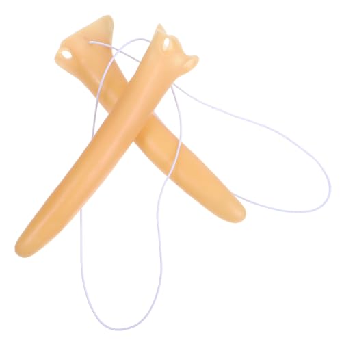 minkissy 2 Stück Halloween Cosplay Lange Nase Realistische Hexen und Clownnasen für Kostümparty Bühnenaufführung und Karneval Wiederverwendbar und Waschbar von minkissy