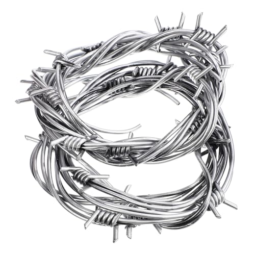 minkissy 2 Stück Halloween Gruselige Stacheldraht Dekorationen für Geisterhäuser Imitation Barbed Wire Requisiten für Partys und Deko von minkissy