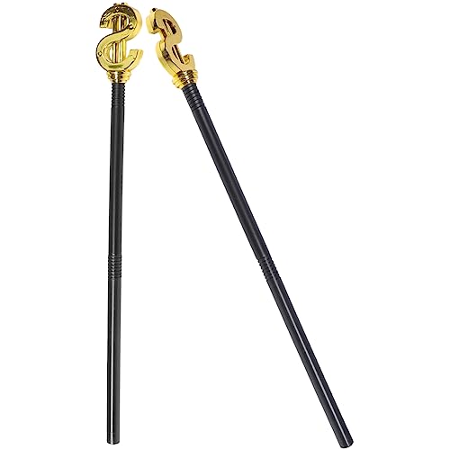 minkissy 2 Stück Halloween-Stock Spazierstock Prop Cosplay Spazierstock Halloween dekorativer Stock Gehen Halloween gehstock Halloween Costume Halloween liefert Halloween-Verzierung Plastik von minkissy