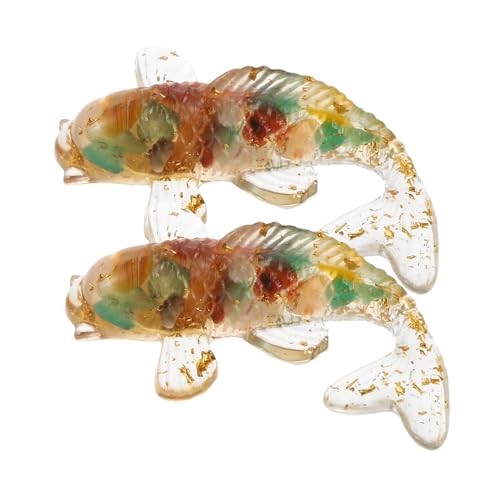minkissy 2 Stück Handgefertigte Kristall Koi Fisch Figuren Desktop Deko Glücksbringer aus Natürlichem Kristall mit Bunten Achatsteinen und Goldfolie Symbol für Glück und Positive Energie minkissy 2 Stück Handgefertigte Kristall Koi Fisch Figuren Desktop Deko Glücksbringer aus Natürlichem Kristall mit Bunten Achatsteinen und Goldfolie Symbol für Glück und Positive Energie von minkissy