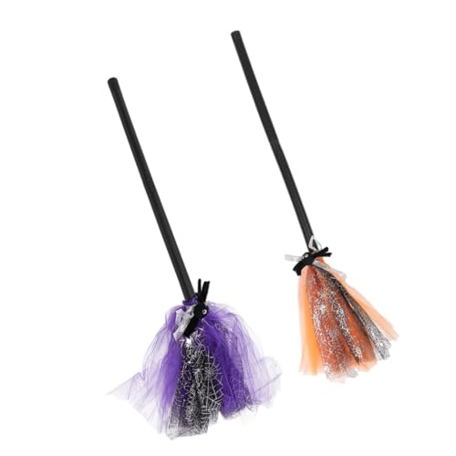minkissy 2 Stück Hexenbesen für Halloween Dekoration Abnehmbare Cosplay Besen Requisite für Erwachsene Zubehör für Halloweenfeiern und Kostümpartys minkissy 2 Stück Hexenbesen für Halloween Dekoration Abnehmbare Cosplay Besen Requisite für Erwachsene Zubehör für Halloweenfeiern und Kostümpartys von minkissy
