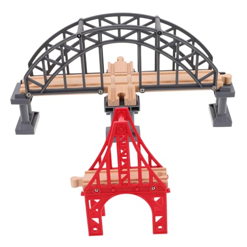 minkissy 2 Stück Holz Eisenbahn Brücke Modellspielzeug Flexibles Design für Kreative Gleisaufbauten Robuste Konstruktion Fördert Motorische Fähigkeiten und Soziale Interaktion für Familien minkissy 2 Stück Holz Eisenbahn Brücke Modellspielzeug Flexibles Design für Kreative Gleisaufbauten Robuste Konstruktion Fördert Motorische Fähigkeiten und Soziale Interaktion für Familien von minkissy