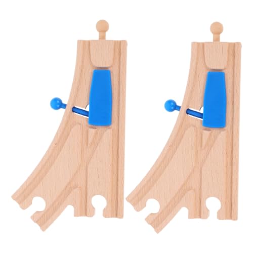 minkissy 2 Stück Holz Eisenbahn Gleis Zubehör Set Teiliges Blaues Weichenstück für Holzeisenbahnen Fördert Feinmotorik und Kognitive Fähigkeiten für Kompatibel mit Hauptmarken minkissy 2 Stück Holz Eisenbahn Gleis Zubehör Set Teiliges Blaues Weichenstück für Holzeisenbahnen Fördert Feinmotorik und Kognitive Fähigkeiten für Kompatibel mit Hauptmarken von minkissy