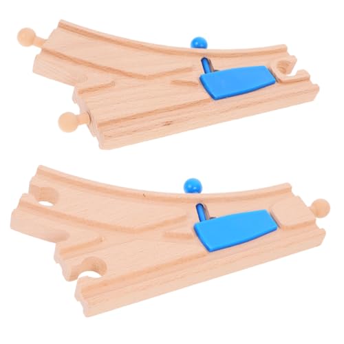 minkissy 2 Stück Holzeisenbahn Zubehör Teiliges Set Gebogene Weichen aus Holz für Sicher und Vielseitig Fördert Logisches und Kreative Zugstrecken für Kleinkinder Kompatibel mit minkissy 2 Stück Holzeisenbahn Zubehör Teiliges Set Gebogene Weichen aus Holz für Sicher und Vielseitig Fördert Logisches und Kreative Zugstrecken für Kleinkinder Kompatibel mit von minkissy
