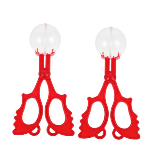 minkissy 2 Stück Insektenfänger Multifunktionale Pinzette für Schmetterlinge und Kleine Kreaturen für Outdoor Rot für Jungen und Mädchen von minkissy