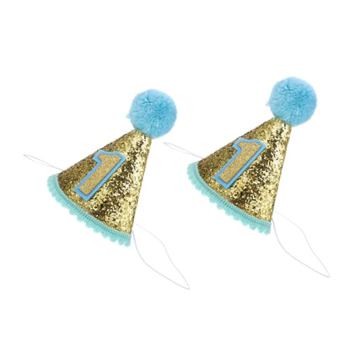 minkissy 2 Stück Junge Geburtstag Cone Hut Pom Pom Glitzer Adjustable Headband Blau für Unvergessliche Geburtstagsfeiern und Heimpartys minkissy 2 Stück Junge Geburtstag Cone Hut Pom Pom Glitzer Adjustable Headband Blau für Unvergessliche Geburtstagsfeiern und Heimpartys von minkissy