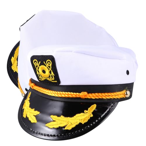 minkissy 2 Stück Kapitänsmütze Verstellbare Matrosenmütze für Cosplay Mottopartys Karneval Hochwertiges Material Leicht Atmungsaktiv Outdoor Aktivitäten Bootsfahrten minkissy 2 Stück Kapitänsmütze Verstellbare Matrosenmütze für Cosplay Mottopartys Karneval Hochwertiges Material Leicht Atmungsaktiv Outdoor Aktivitäten Bootsfahrten von minkissy