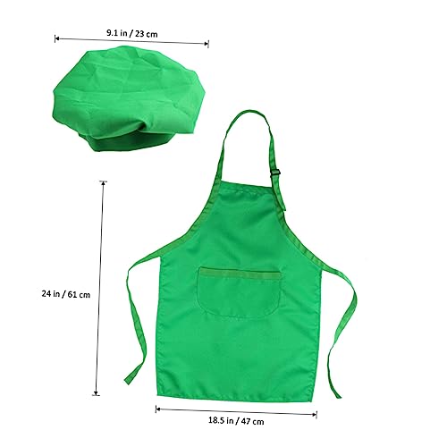 minkissy 2 Stück Kochschürze und Kochmütze Set Teilig Grün Verstellbar Dickes Glattes Material für Backen Malen Basteln Rollenspiel Geeignet für Jahre Pflegeleicht und Langlebig minkissy 2 Stück Kochschürze und Kochmütze Set Teilig Grün Verstellbar Dickes Glattes Material für Backen Malen Basteln Rollenspiel Geeignet für Jahre Pflegeleicht und Langlebig von minkissy