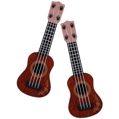 minkissy 2 Stück Kinder Ukulele Spielzeug für Mädchen Simulationsmusikinstrument Frühe Bildung für 4-5 von minkissy
