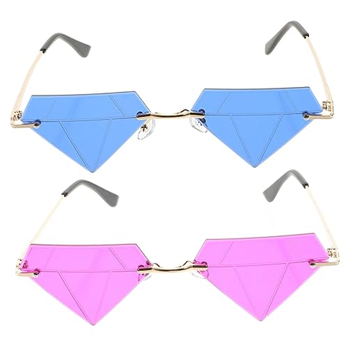 minkissy 2 Stück Lustige Diamantbrille Rave-Brille Sonnenbrillen für Männer trendige sonnenbrille schnapsgläser geburtstag sonnenbrille karneval party brille Stk minkissy 2 Stück Lustige Diamantbrille Rave-Brille Sonnenbrillen für Männer trendige sonnenbrille schnapsgläser geburtstag sonnenbrille karneval party brille Stk von minkissy