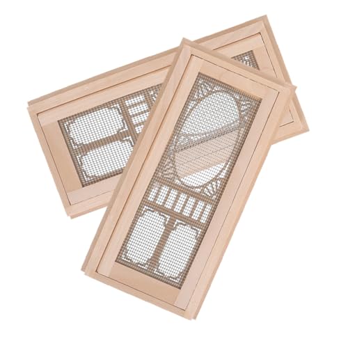 minkissy 2 Stück Maßstab DIY Puppenhaus Möbel Zubehör Realistische Kleine Türen für Puppenhaus Dekoration Einfache Montage Passend für Klassische und Moderne Häuser von minkissy
