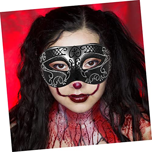minkissy 2 Stück Metall Schmetterling Maske für Halloween Karneval Maskenball Tanzparty Dekorative Masquerade Gesichtsmaske in Silber Schwarz für Erwachsene von minkissy